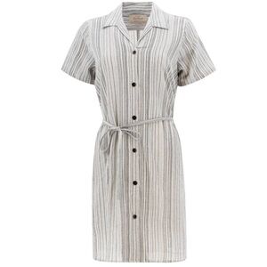 Old Ranch Rupin Striped Crepe Shirtdress Size M